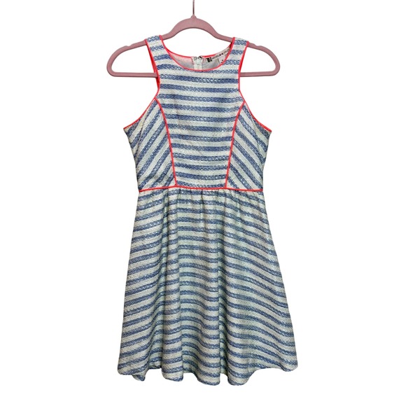 Chelsea‎ & Violet Striped Dress Sleeveless Fit & Flare Party Resortwear Medium - Picture 1 of 14
